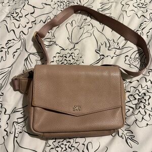 Freshly Picked Tan Leather Crossbody Bag